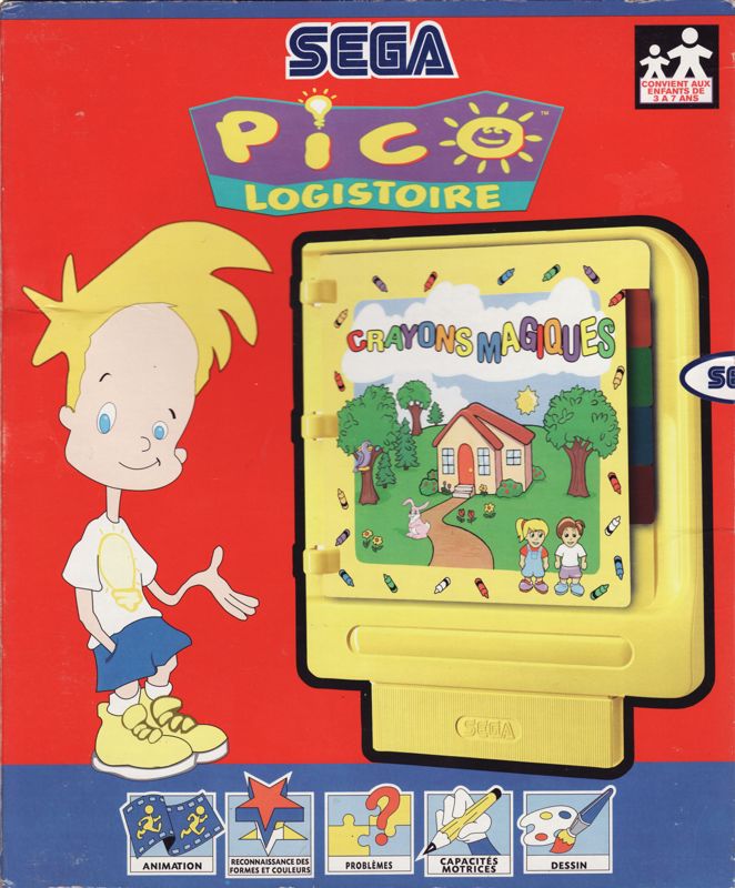 Magic Crayons box art for Sega Pico